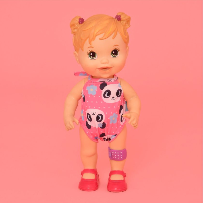 Acessório Magah Infantil Mini Fato de Banho para Boneca Panda