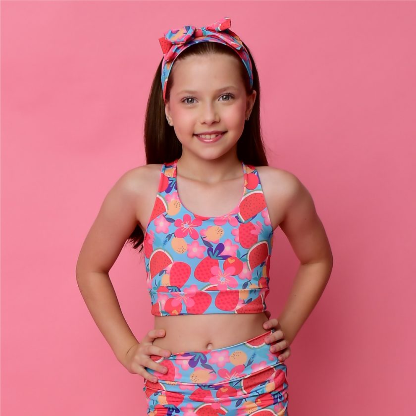 Gabs Bikini-Oberteil Reversible mit Fruchtmuster