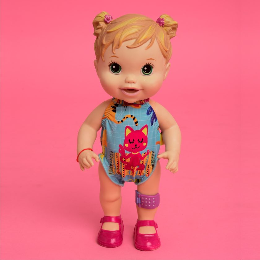 Acessório Magah Infantil Mini Fato de Banho para Boneca Cats
