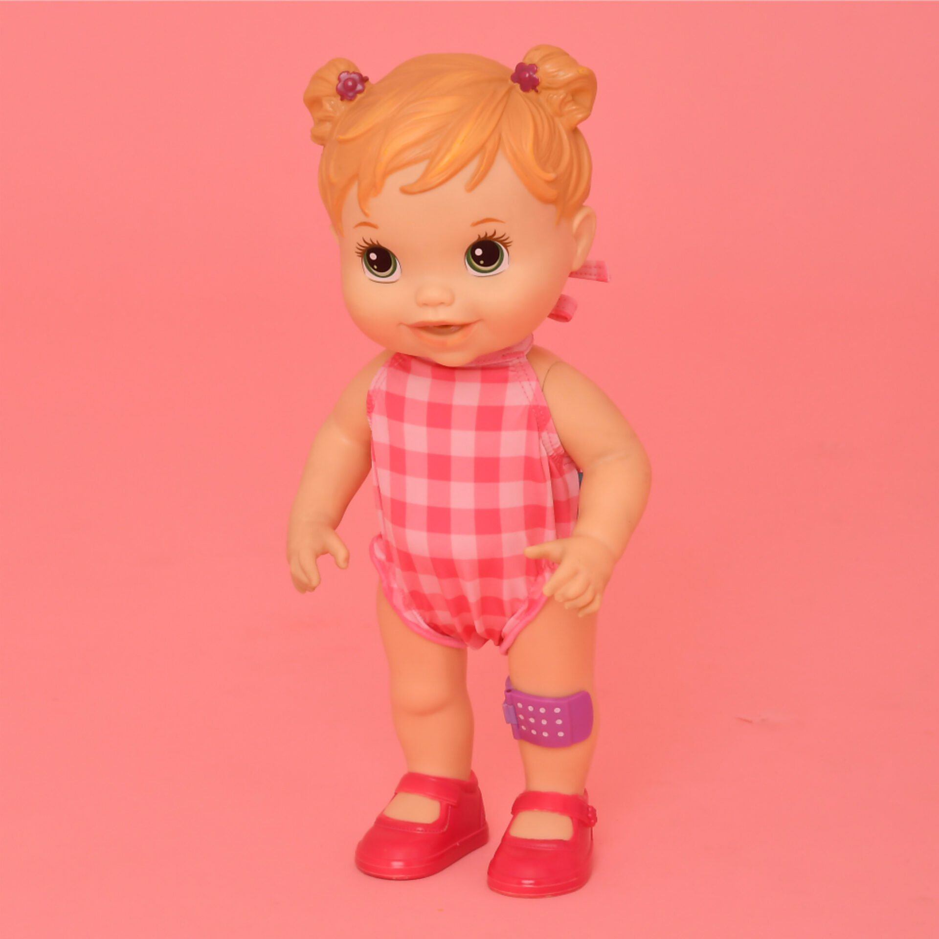 Mini Fato de Banho para Boneca Xadrez