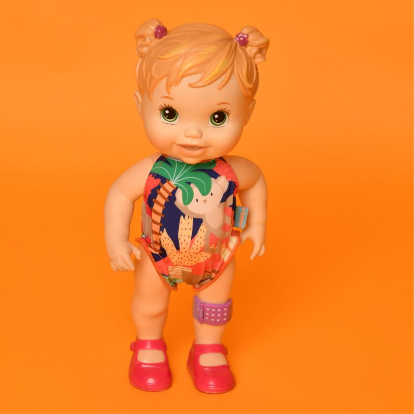 Acessório Magah Infantil Mini Fato de Banho para Boneca Bicharada