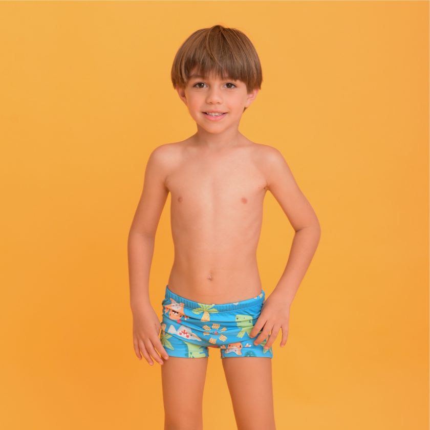Calção de Banho Magah Infantil Diogo Boxer Monster