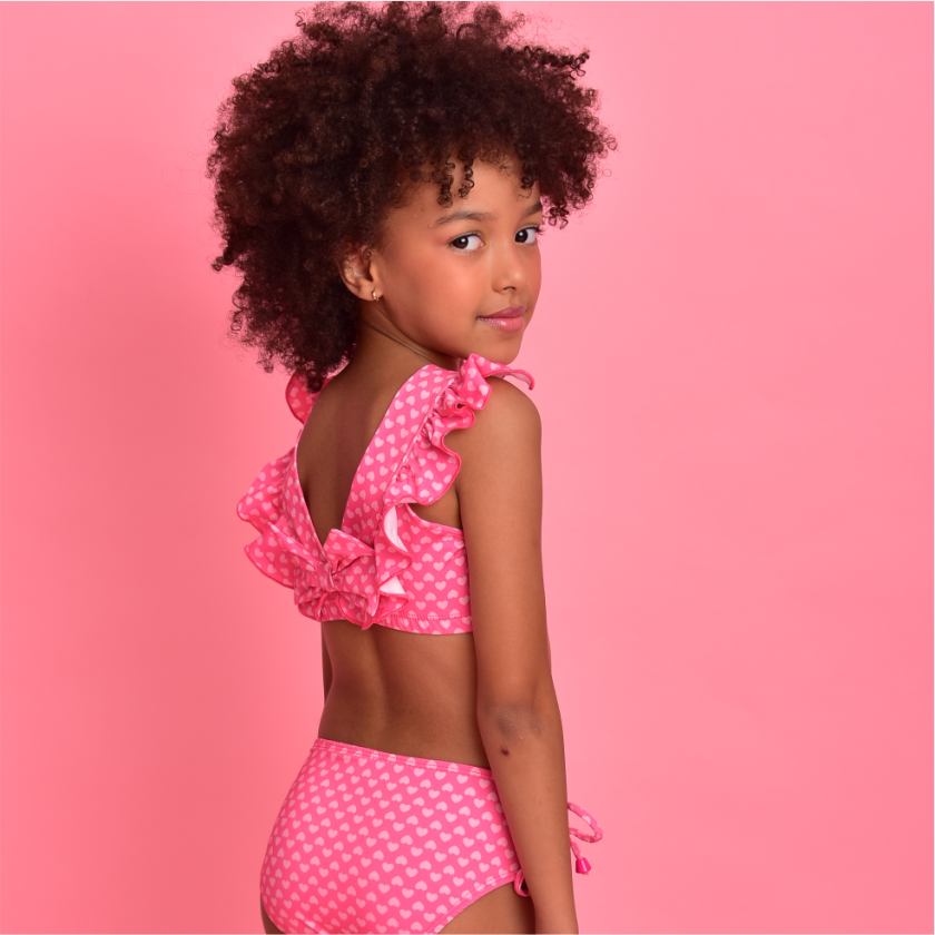 Biquíni Magah Infantil Alícia Coraçãozinho