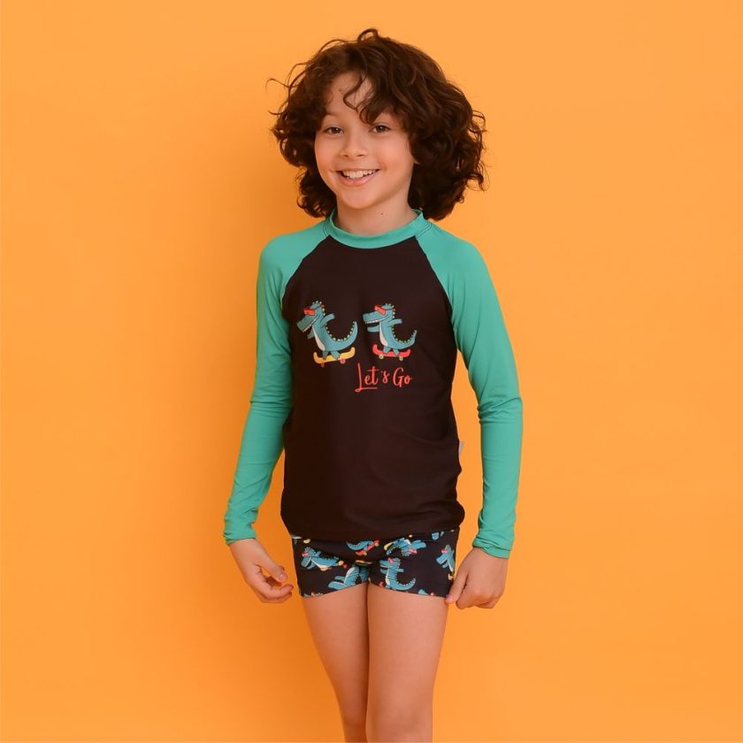 T-shirt UV Manga Comprida Jacaré